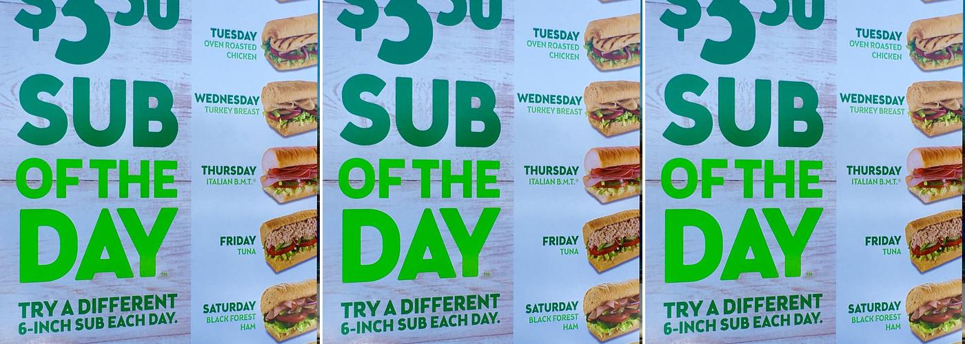 Subway Menu