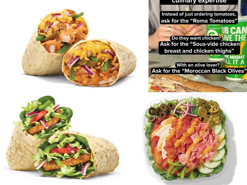 Subway Menu