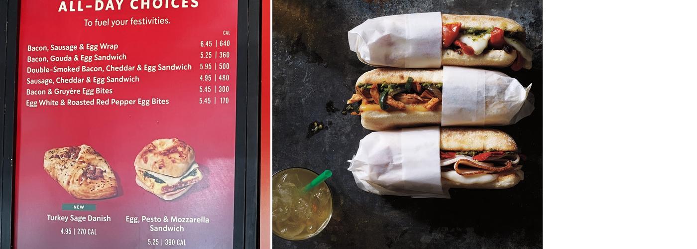 Starbucks Menu