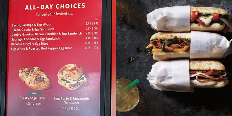 Starbucks Menu