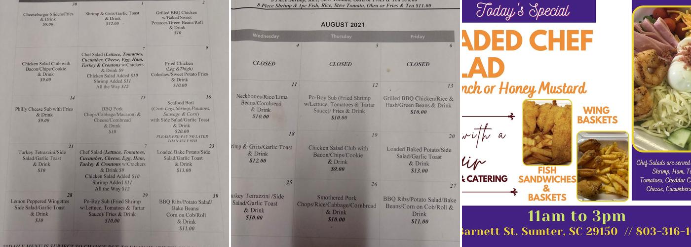 Food With A Flair Catering and Carry Out Menu