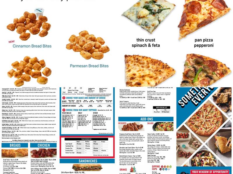 Domino's Pizza Menu