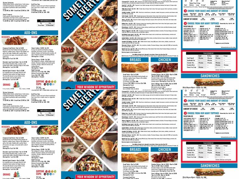 Domino's Pizza Menu