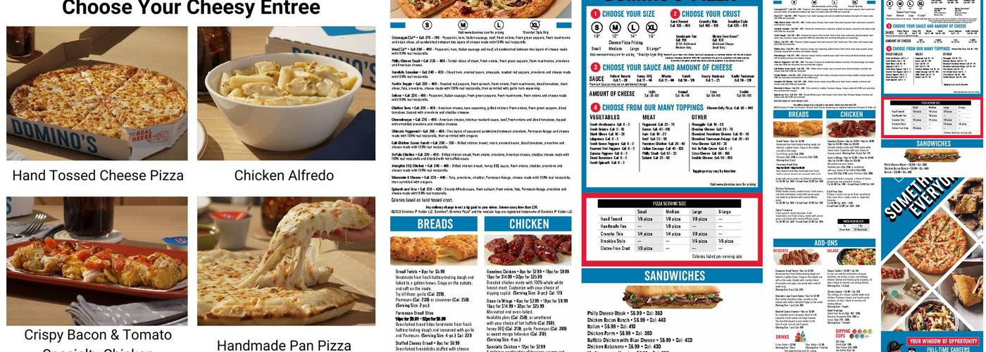 Domino's Pizza Menu
