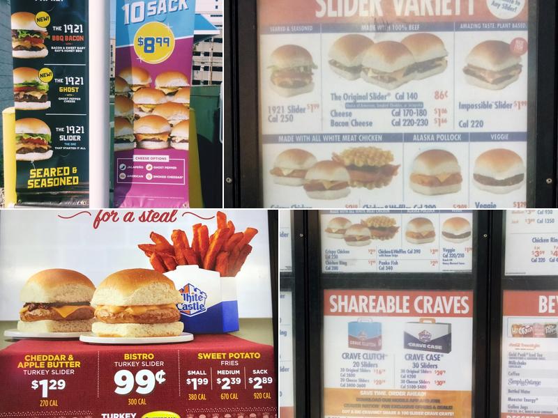 White Castle Menu