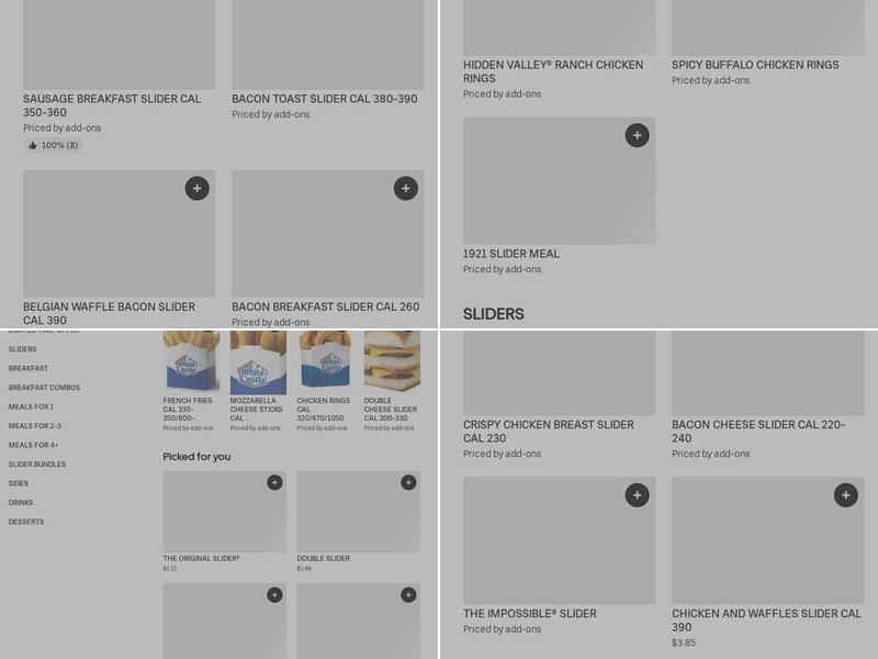 White Castle Menu