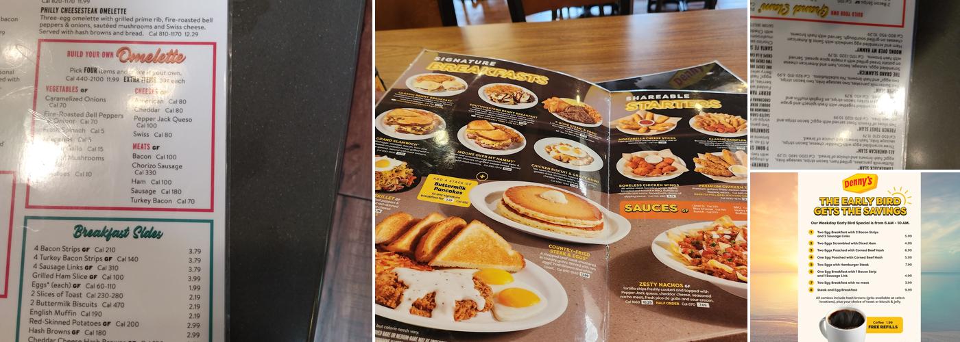 Denny's Menu