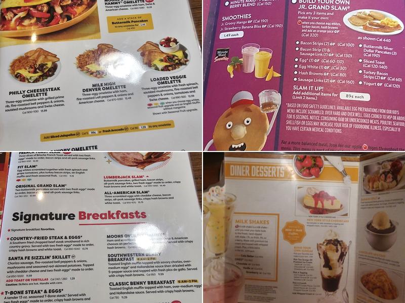 Denny's Menu