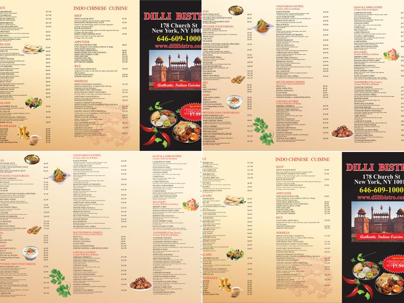 Dilli Bistro Menu