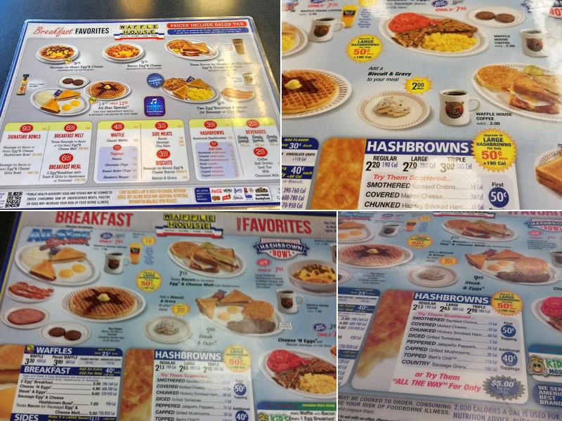 Waffle House Menu
