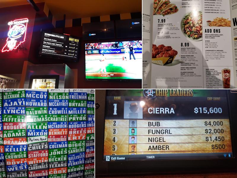 Buffalo Wild Wings Menu