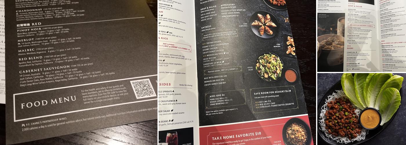 P.F. Chang's Menu