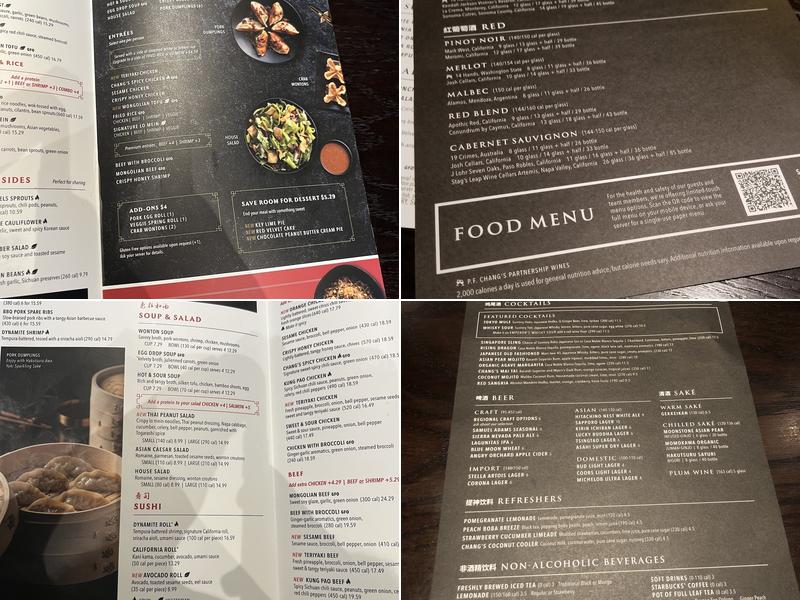 P.F. Chang's Menu