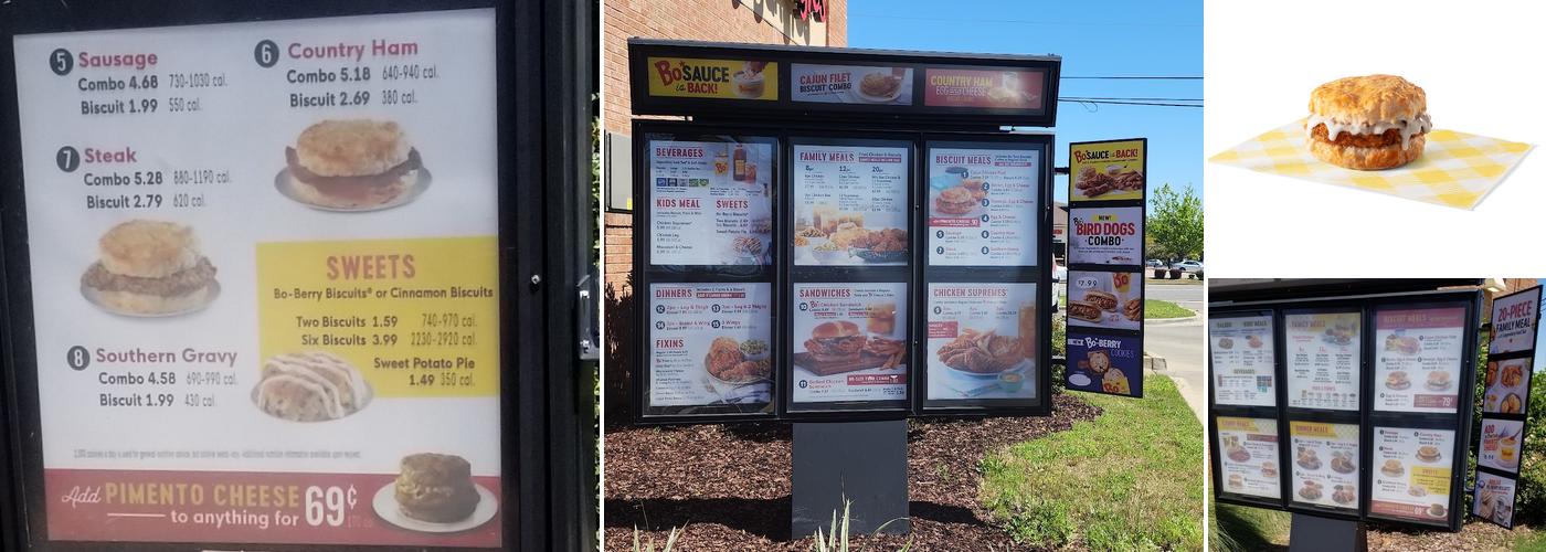 Bojangles Menu