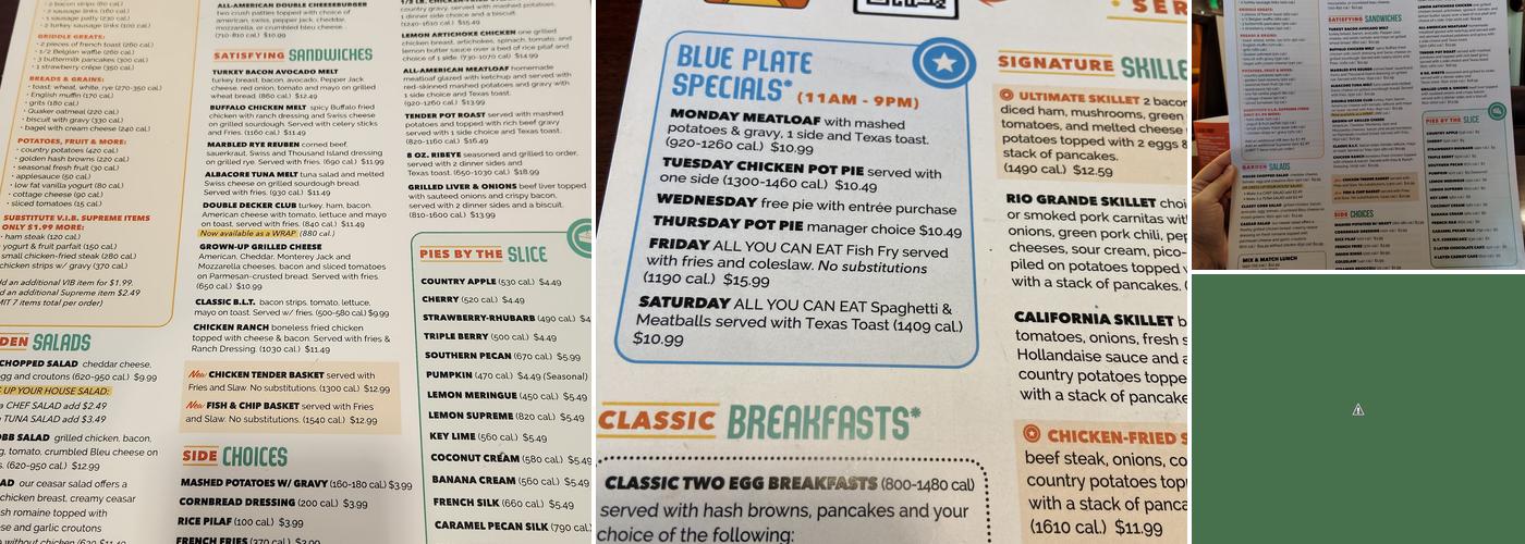 Village Inn Menu