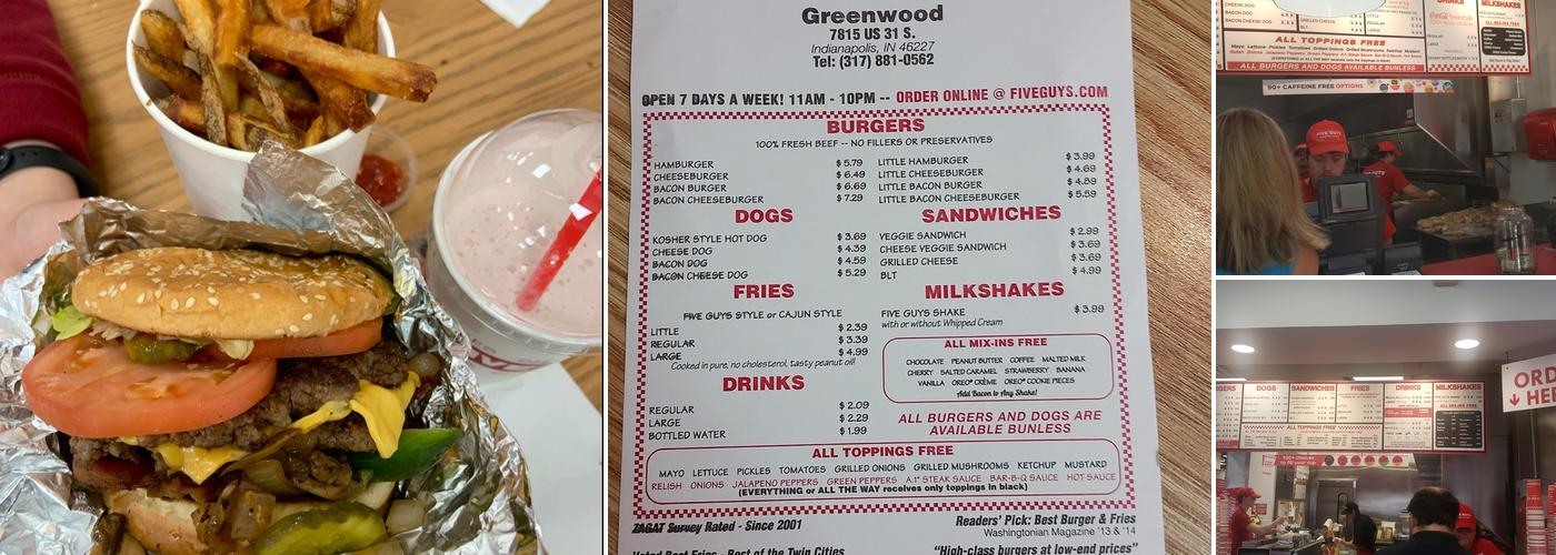 Five Guys Menu