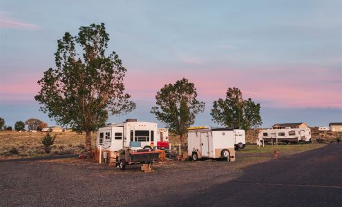 Old Camp RV Park Burns