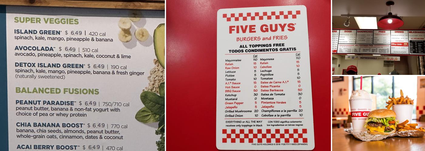 Five Guys Menu