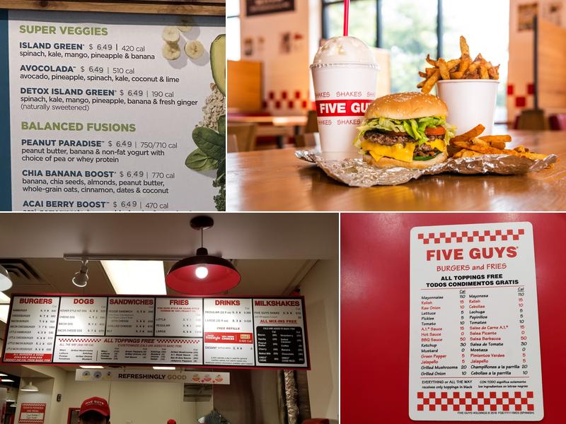 Five Guys Menu
