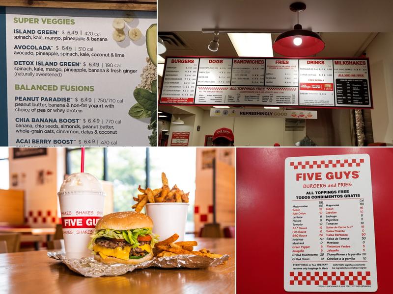 Five Guys Menu