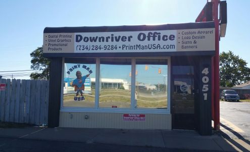 Downriver Office Vinyl Graphic
