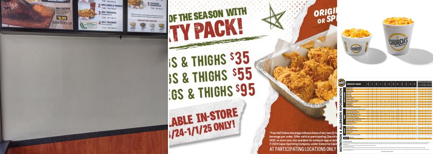 Church's Texas Chicken Menu