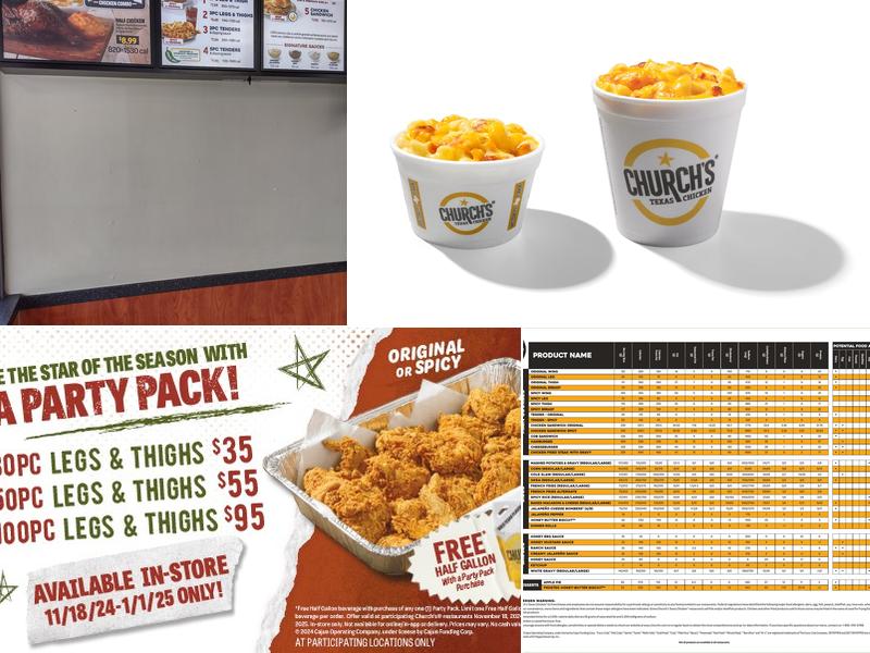 Church's Texas Chicken Menu