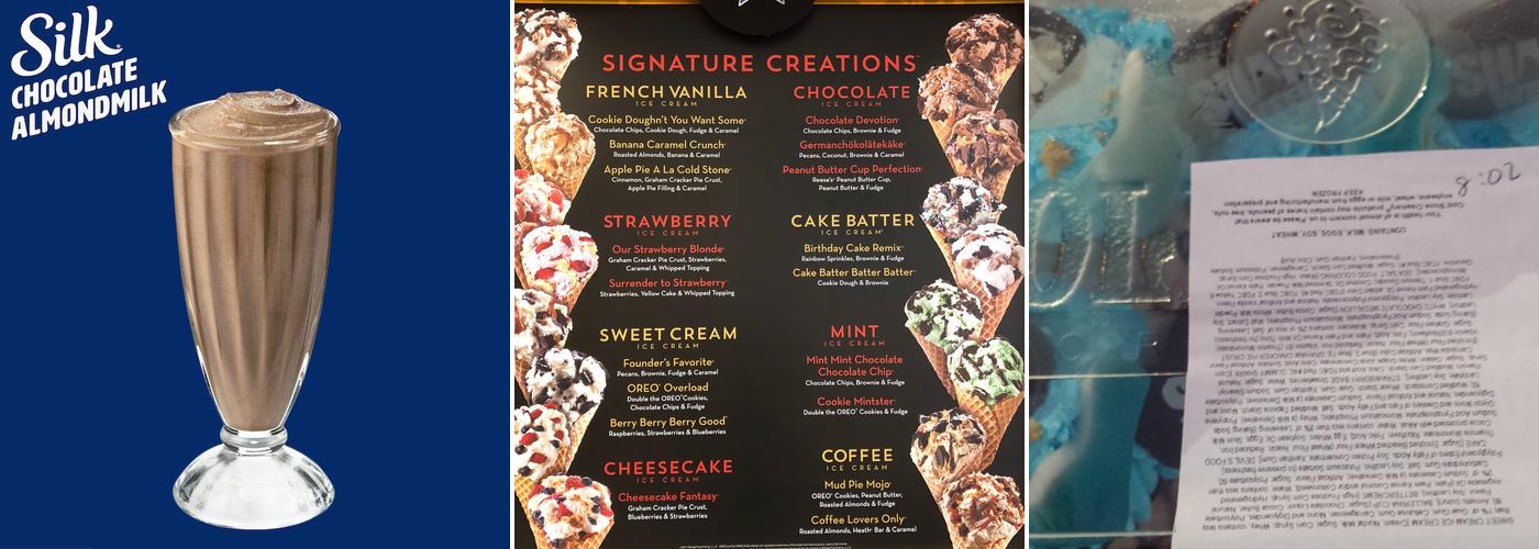 Cold Stone Creamery Menu