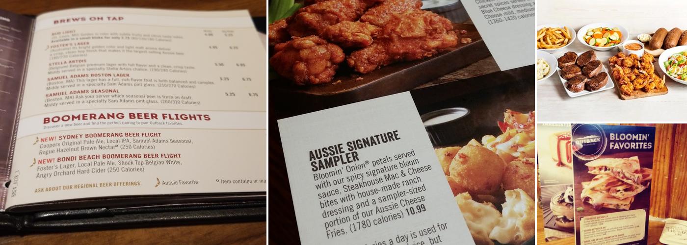 Outback Steakhouse Menu