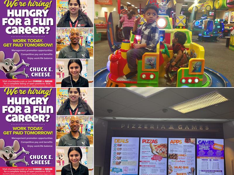 Chuck E. Cheese Menu