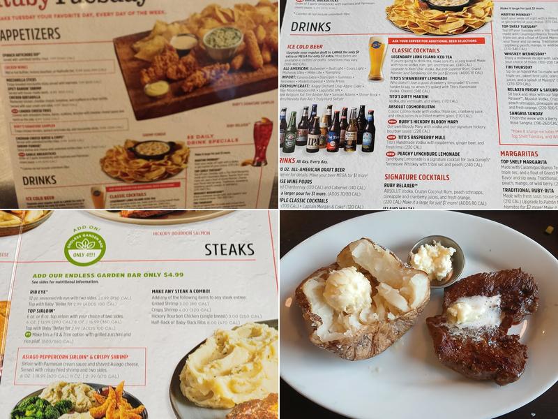 Ruby Tuesday Menu