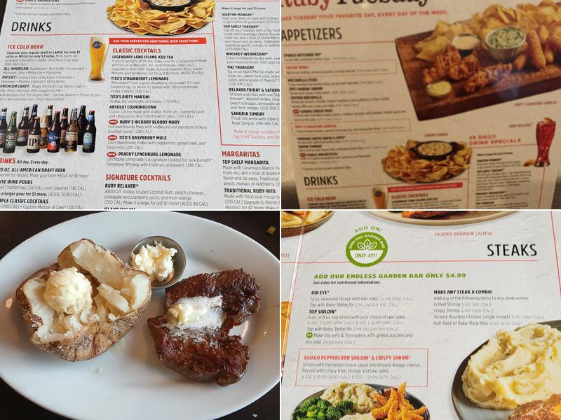 Ruby Tuesday Menu