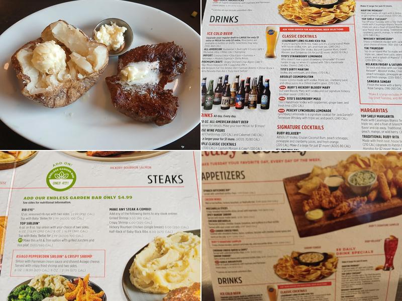 Ruby Tuesday Menu