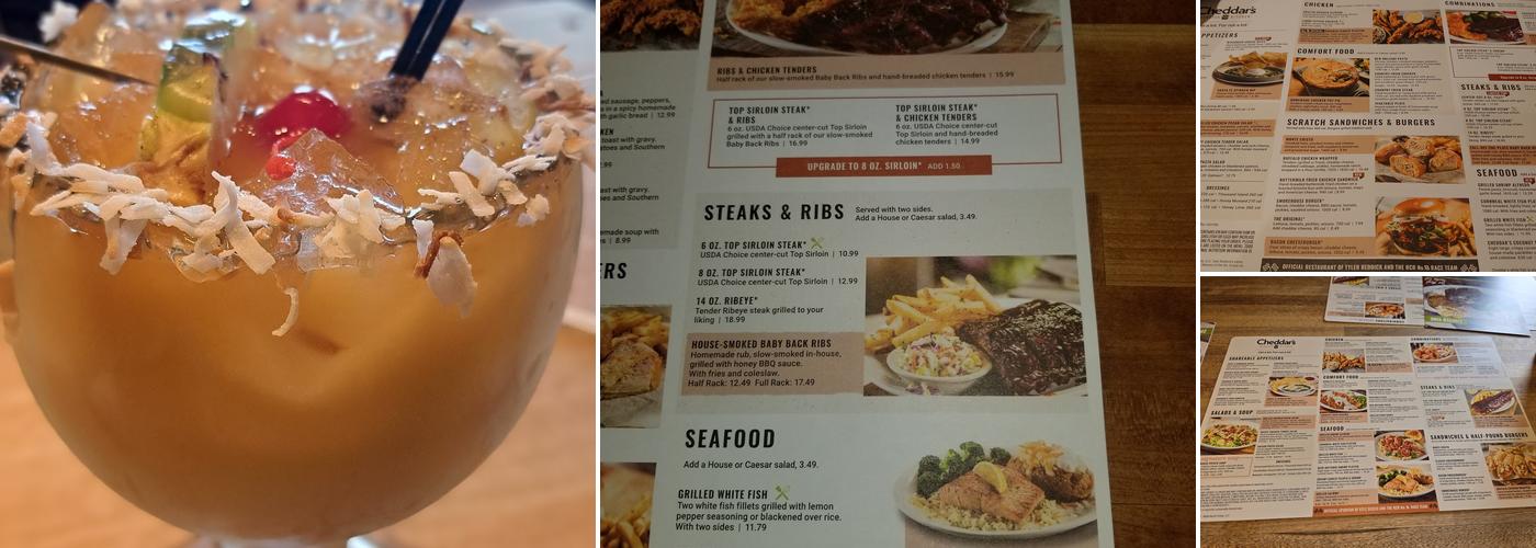 Cheddar's Scratch Kitchen Menu