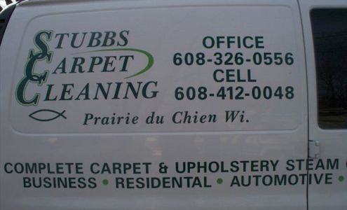 Stubbs Carpet Cleaning, L.L.C. 1003 E Cass St, Prairie du Chien Wisconsin 53821