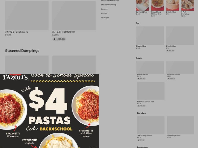 Wow Bao - (Inside Fazoli's) Menu