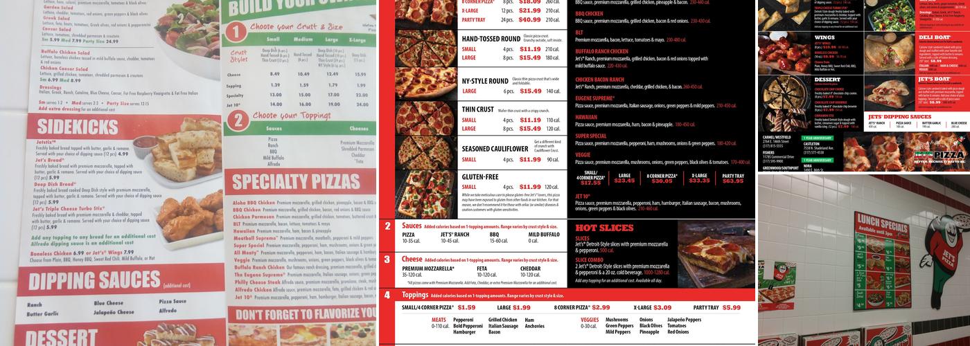 Jet's Pizza Menu