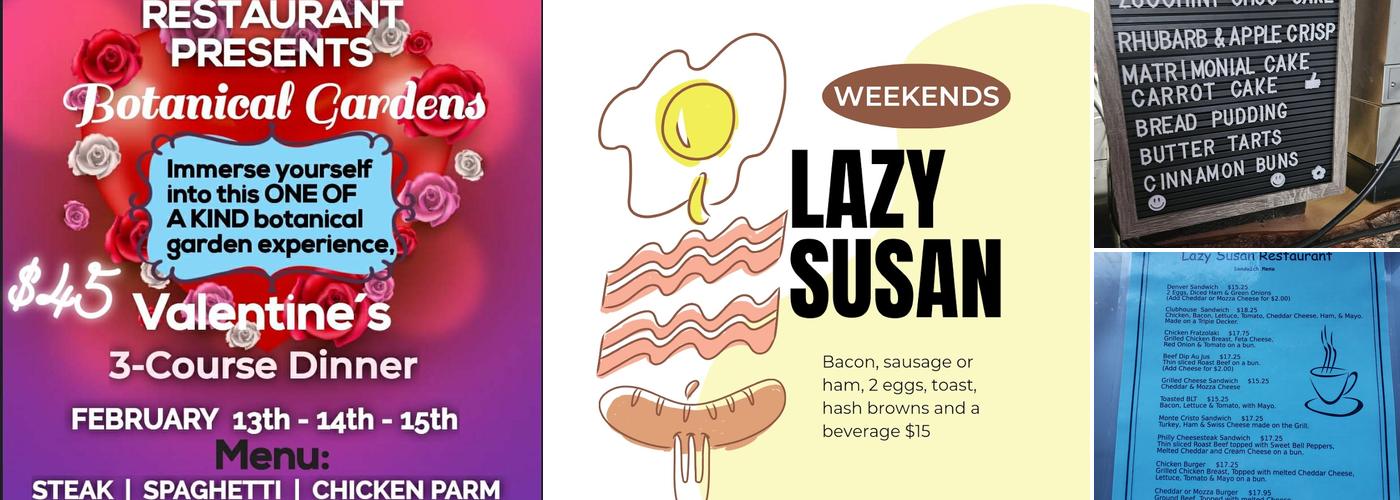 Lazy Susan Restaurant Menu