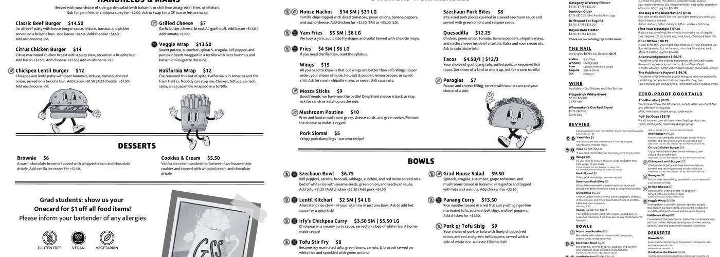 Side Project Coffee Menu