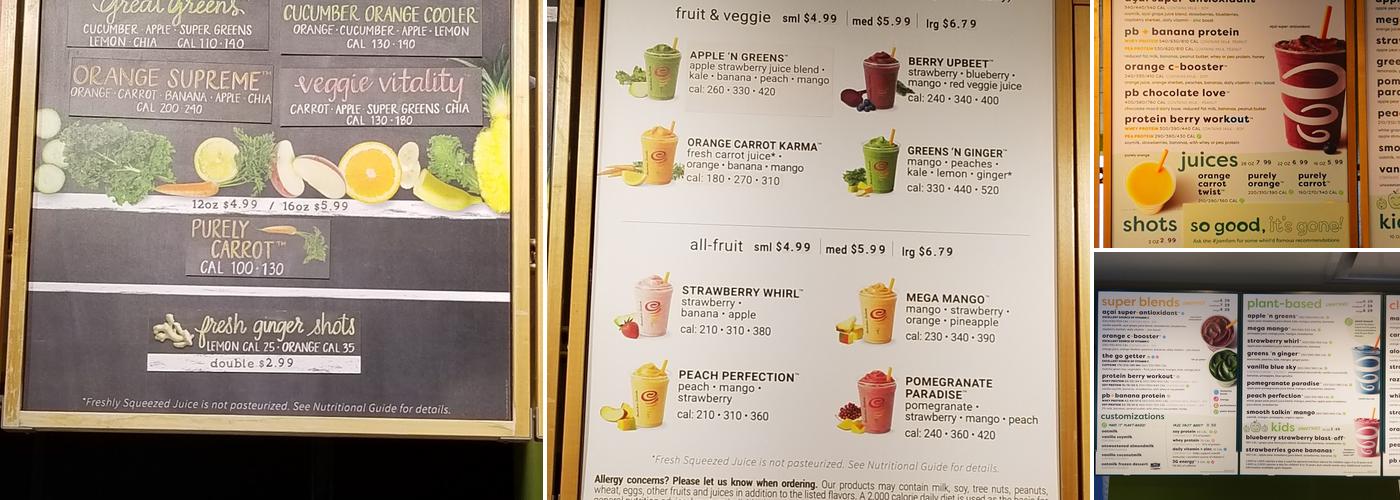 Jamba Menu