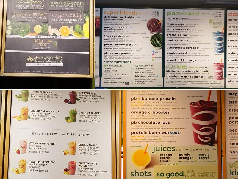 Jamba Menu