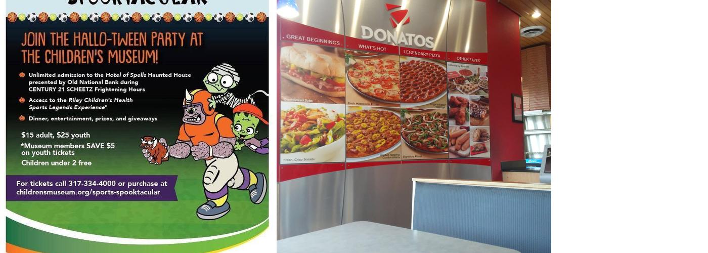 Donatos Pizza Menu
