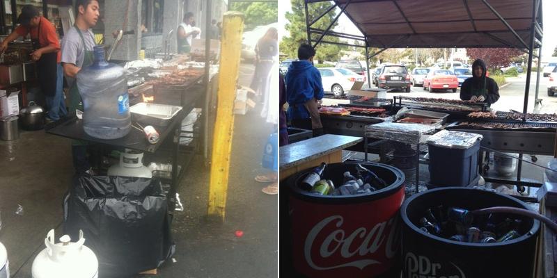BBQ Stand Outside Island Pacific