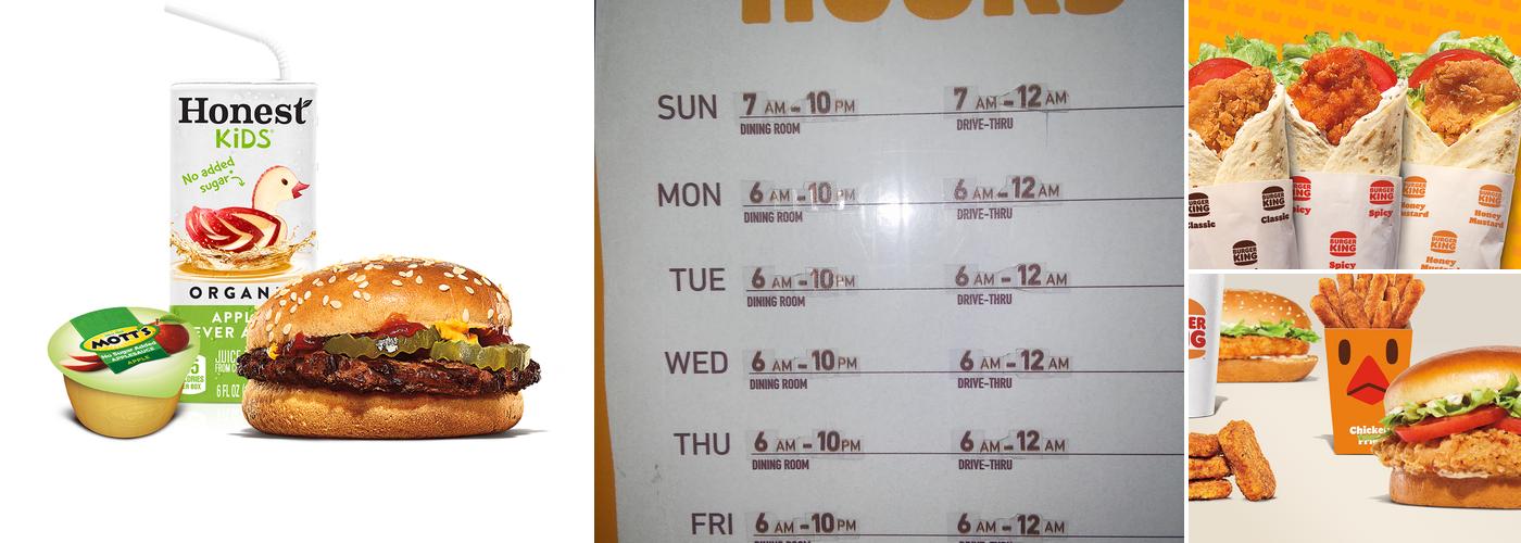 Burger King Menu