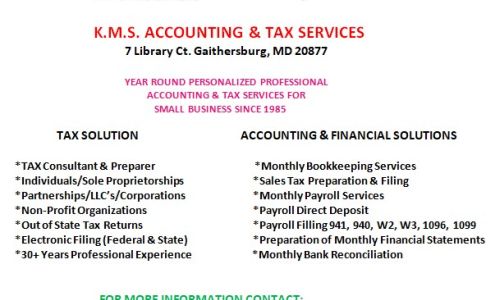 K.M.S. ACCOUNTING & TAX SERVICES