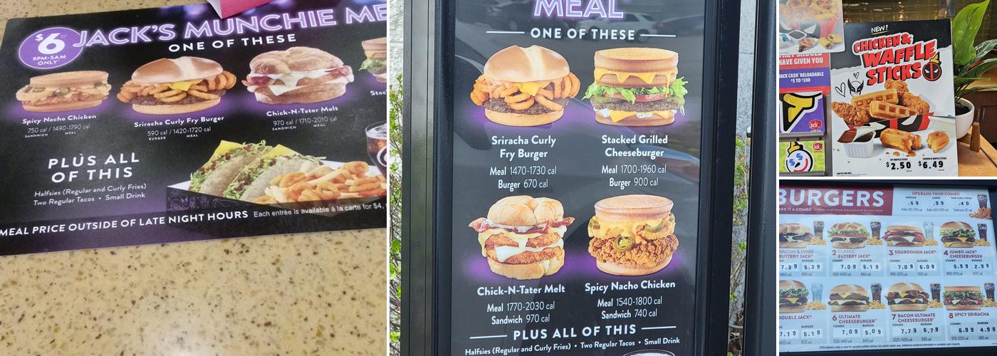 Jack in the Box Menu