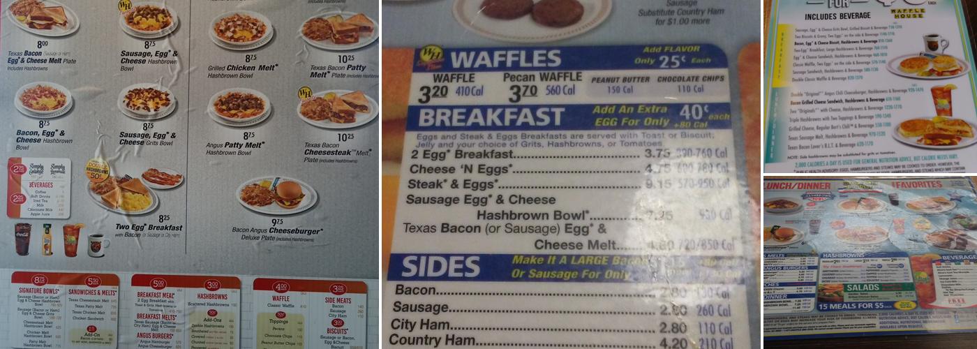 Waffle House Menu