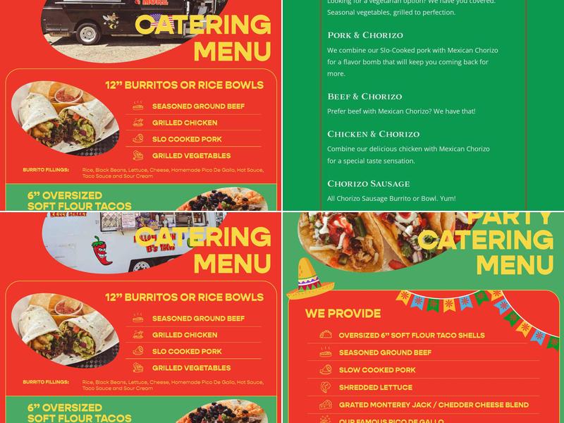 B’s Tacos & More Menu