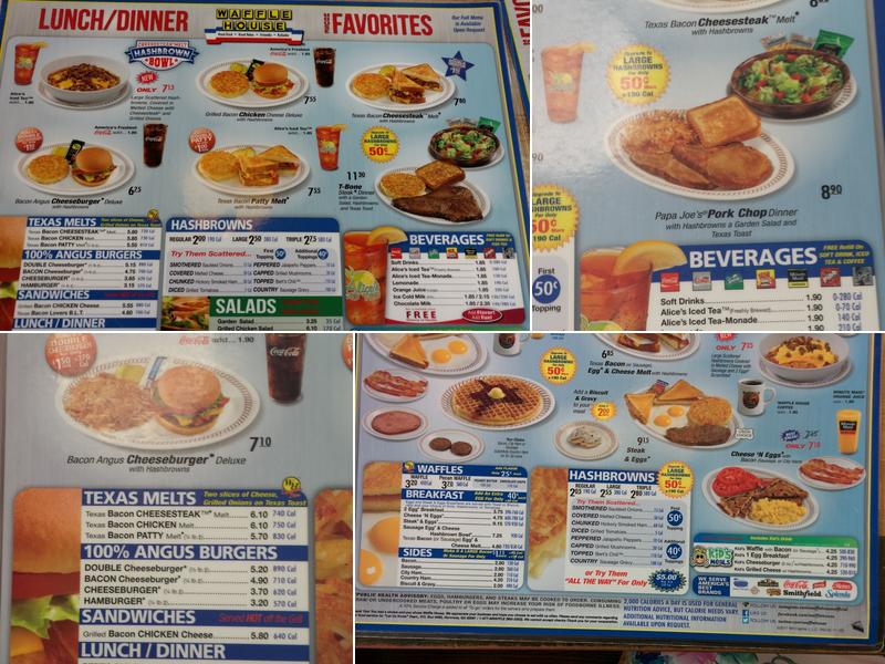 Waffle House Menu