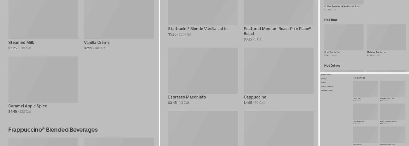 Starbucks Menu